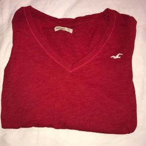 Long sleeve Red Hollister Shirt